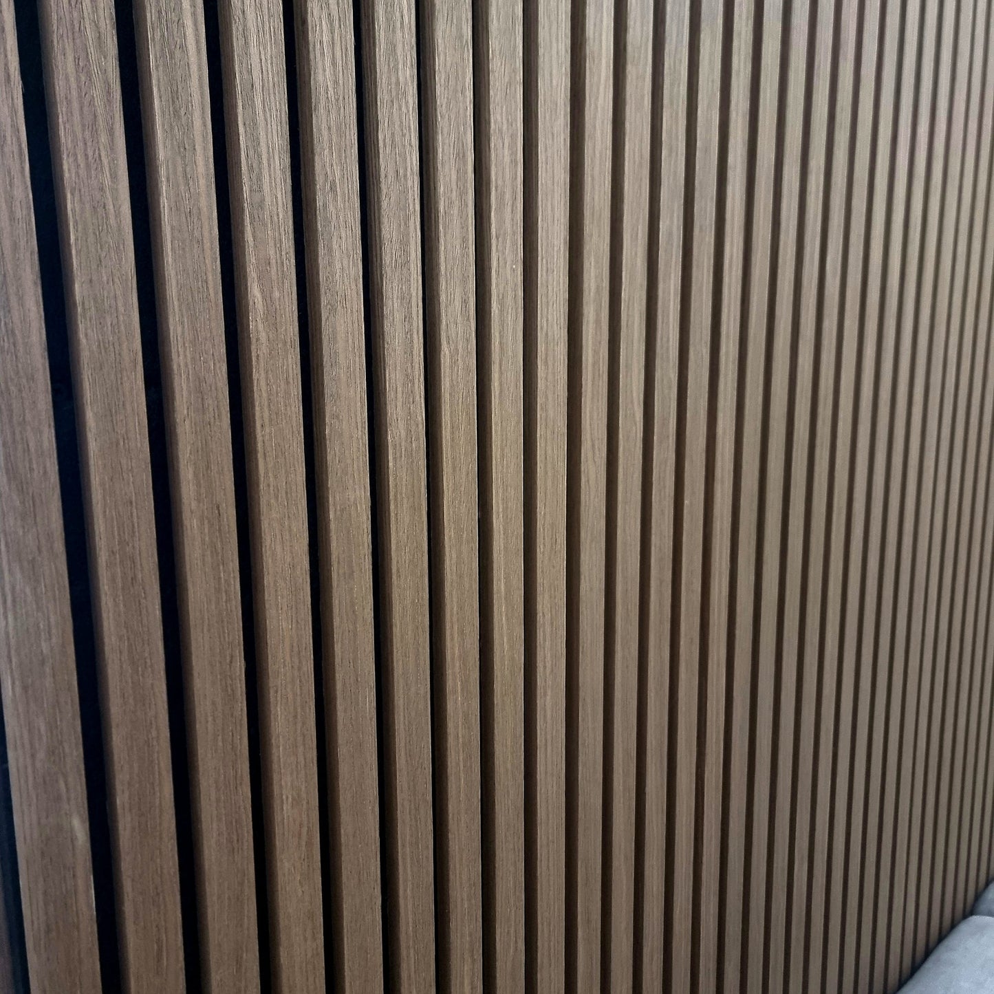 Pack Of 2 Real Wood Acoustic Slat Wall Panels (Walnut)