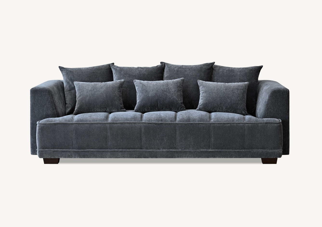 Aluxo Gramercy 3+2 Seater in Steel Velvet (PROMOTION)