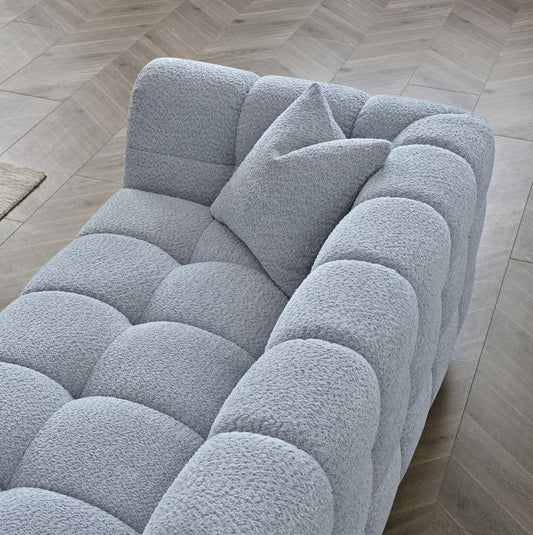 Aluxo Tribeca Boucle Fabric Sofa – Close Up Fabric & Upholstery Texture Detail