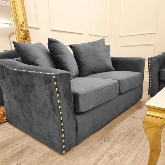 Aluxo Lincoln 3 & 2 Seater Sofa – Close Up Fabric & Upholstery Texture Detail