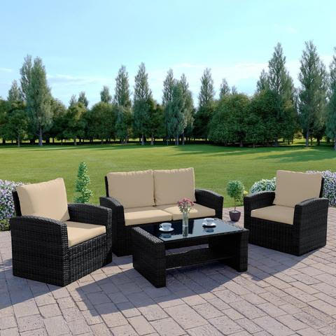 Julia 4 Seater Rattan Garden Furniture Set