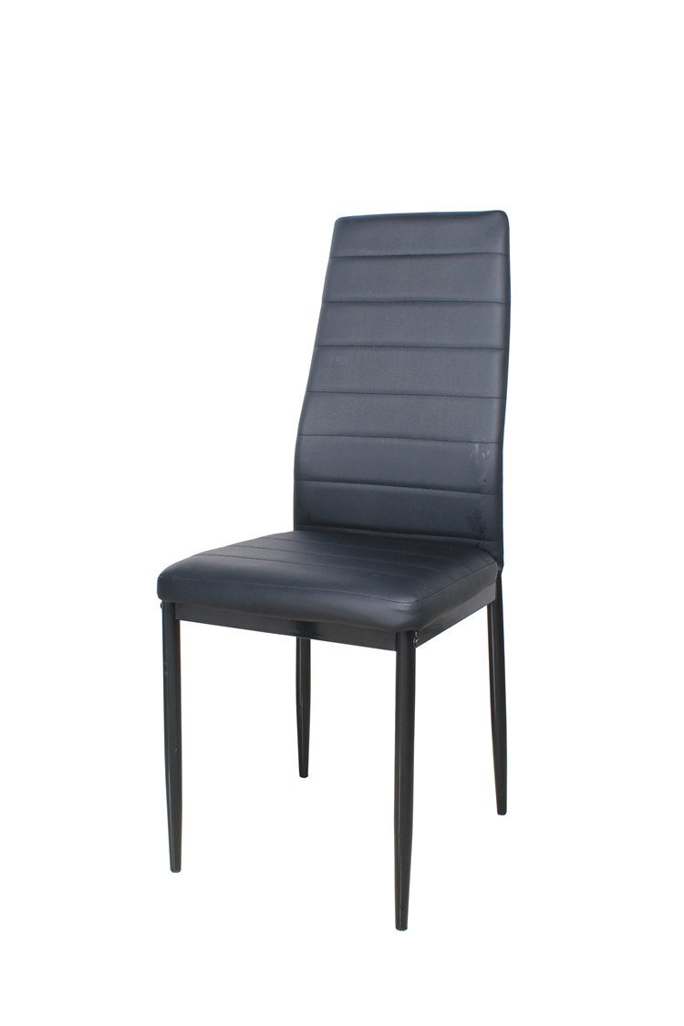 Amalfi 4 seater dining set black