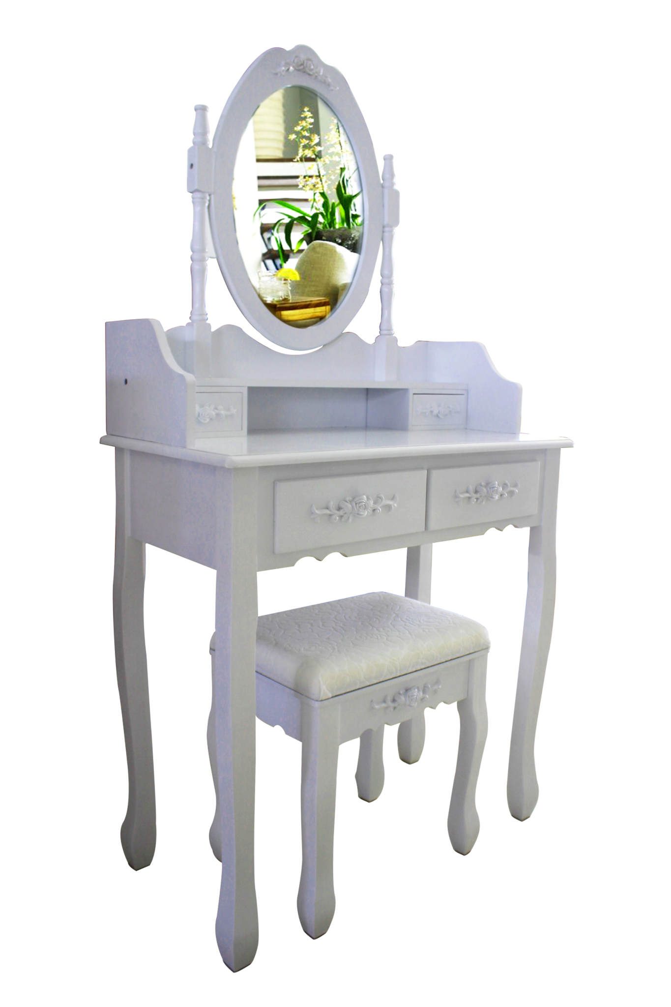 Shabby Chic 4 Drawer Dressing Table