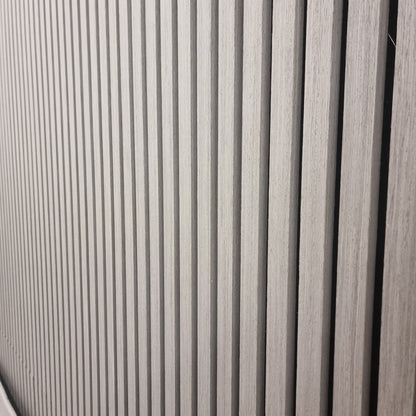 Pack Of 2 Real Wood Acoustic Slat Wall Panels (Ash Grey)