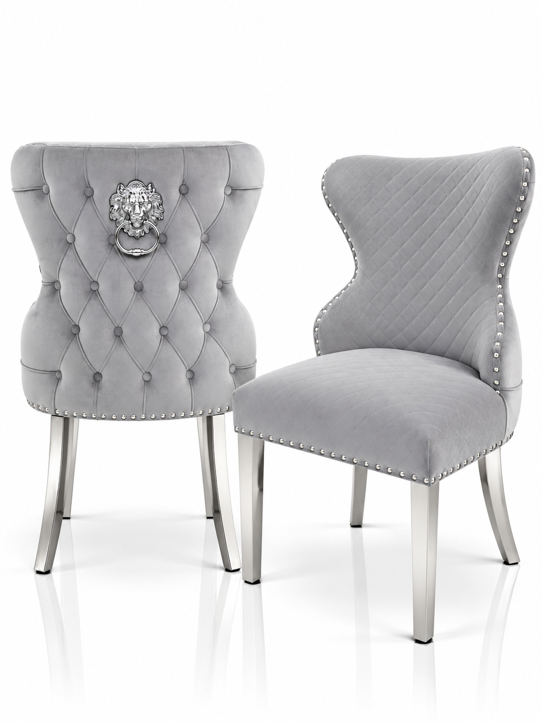 Trafalgar Rectangle Marble Dining Table Set With Chelsea Knockerback Chairs