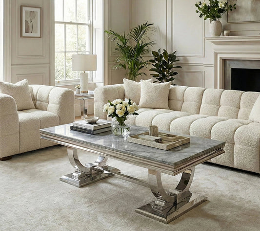 Arianna Chrome Coffee Table