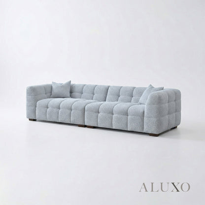 Aluxo Tribeca Bubble 4 Seater Large Sofa – Pearl Bouclé