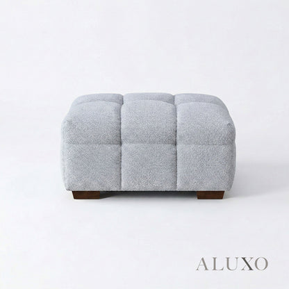 Aluxo Tribeca Bubble Matching Footstool – Pearl Bouclé