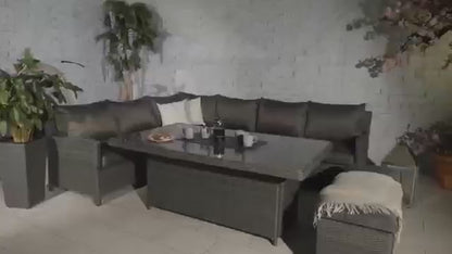 Paris 9 Seater Rattan Garden Furniture Set With Firepit Table – Product Overview & Demonstration Video
