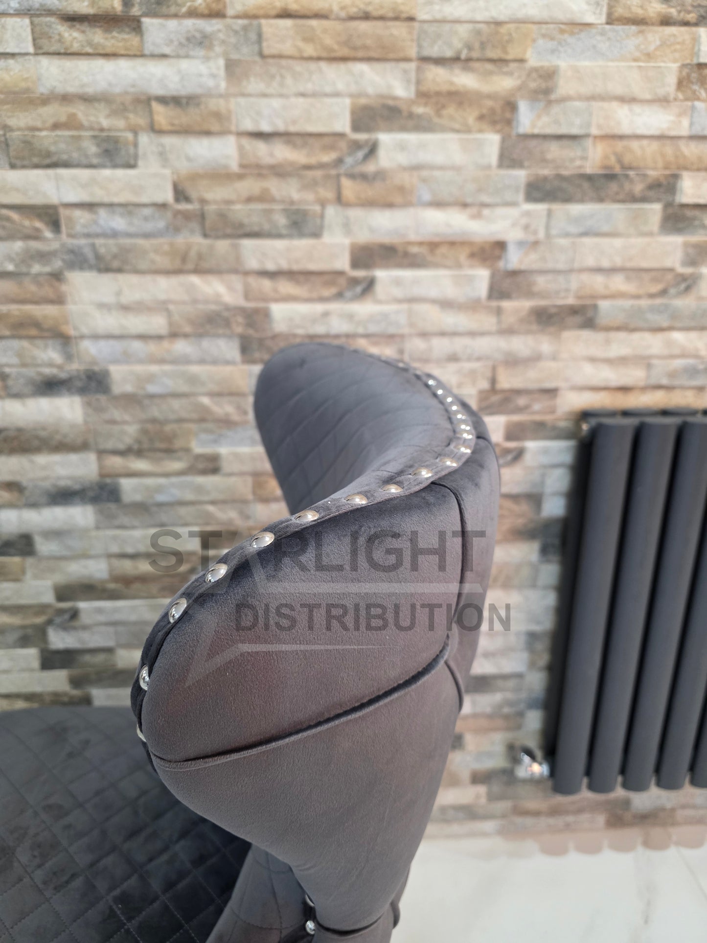 Set of 2 French Velvet Chelsea Button Back Chairs