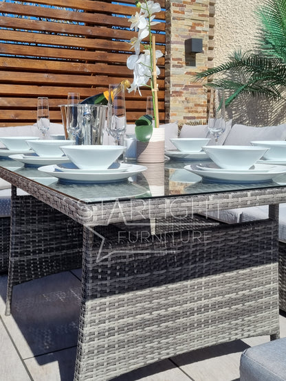 Myla 9 Seater Rattan Garden Furniture Set