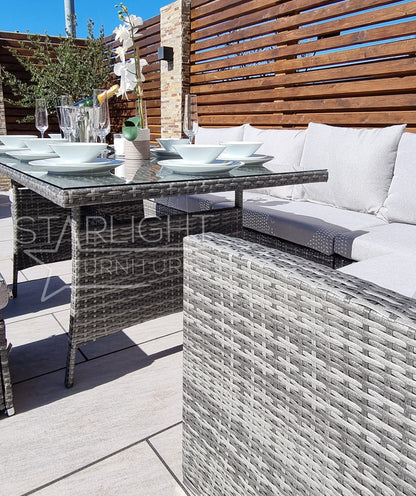 Myla 9 Seater Rattan Garden Furniture Set