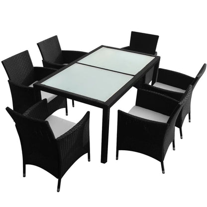 Kansas 6 Seater Rattan Dining Set – Table Top & Frame Structure View