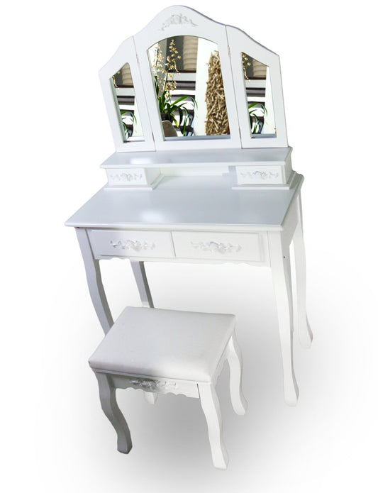 Florence Shabby Chic 4 Drawer Dressing Table