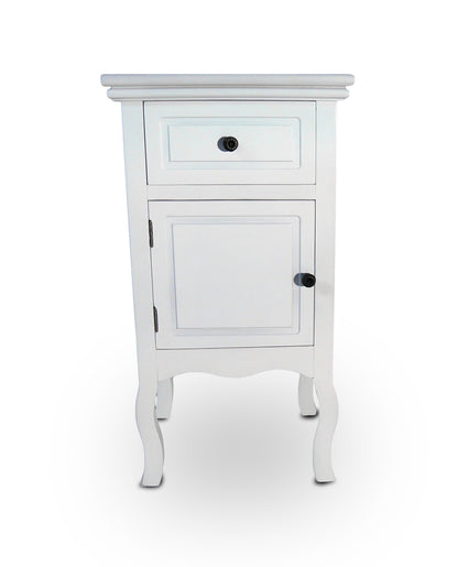 French Style Bedside Cabinet With Drawer & Cupboard – In-Situ Home & Bedroom Decor View