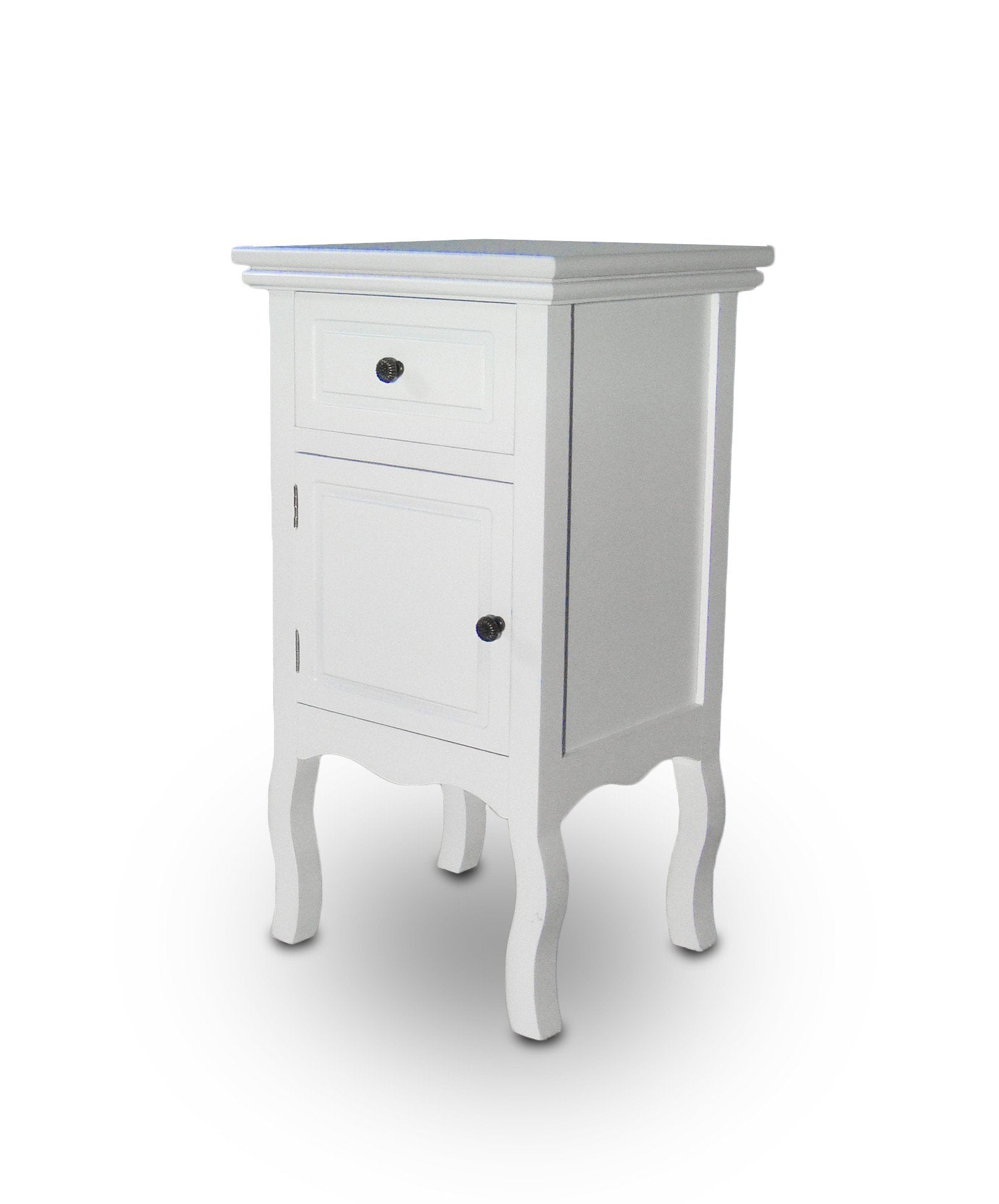 French Style Bedside Cabinet With Drawer & Cupboard – Secondary Angle View 6