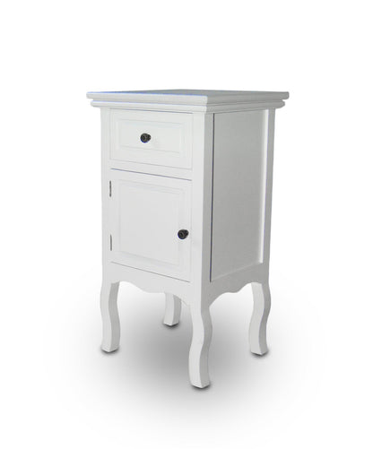 French Style Bedside Cabinet With Drawer & Cupboard – Secondary Angle View 6